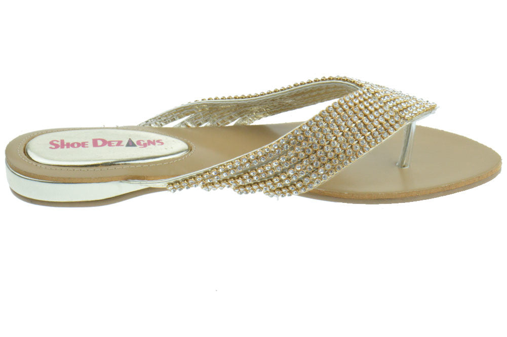 azmodo Women Sparkly Jeweled Thong Boho Sandals India | Ubuy